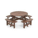 6 To 8 Person Round Picnic Table Set