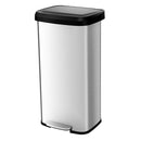 68L Step Trash Can Stainless Steel Airtight Garbage Bin