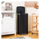 68L Step Trash Can Stainless Steel Airtight Garbage Bin