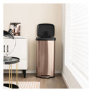 68L Step Trash Can Stainless Steel Airtight Garbage Bin