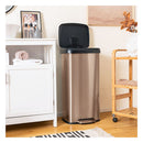 68L Step Trash Can Stainless Steel Airtight Garbage Bin