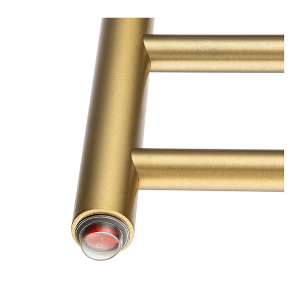 6 Bars Electric Heated Towel Rack Round 620X600Mm Stainless Steel