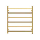 6 Bars Electric Heated Towel Rack Round 620X600Mm Stainless Steel