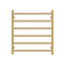 6 Bars Electric Heated Towel Rack Round 620X600Mm Stainless Steel