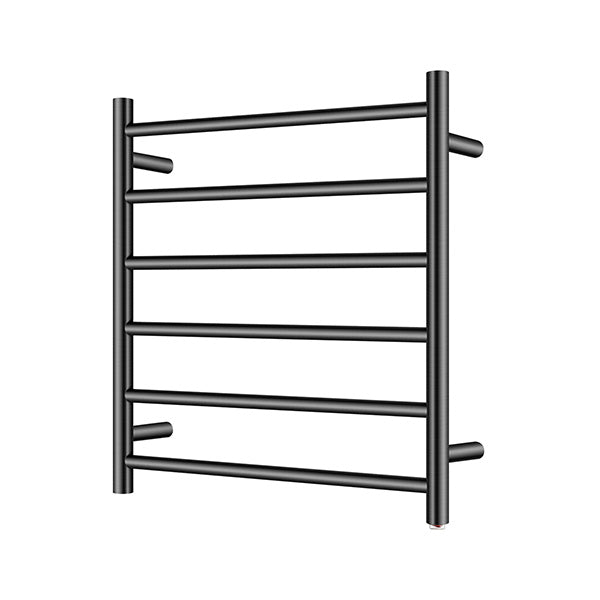 6 Bars Electric Heated Towel Rack Round 620X600Mm Stainless Steel