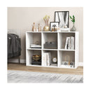 6 Cube Open Bookshelf With Anti Toppling Kit White