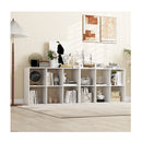 6 Cube Open Bookshelf With Anti Toppling Kit White