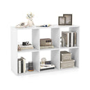 6 Cube Open Bookshelf With Anti Toppling Kit White
