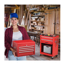 6 Drawer Rolling Lockable Tool Chest For Garage And Factory Red