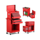 6 Drawer Rolling Lockable Tool Chest For Garage And Factory Red