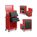 6 Drawer Rolling Lockable Tool Chest For Garage Multicolour