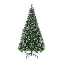 6Ft Christmas Trees Snowy Decorations Green 830 Tips