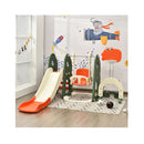6 In 1 Climber Slide Playset With Basketball Hoop For Kids