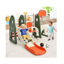 6 In 1 Climber Slide Playset With Basketball Hoop For Kids