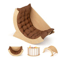6 In 1 Climbing Arch Wooden Rocker Arch Climbing Toy Coffee