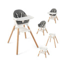 6 In 1 Convertible Baby Highchair With Dishwasher Safe Tray