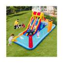 6 In 1 Inflatable Water Slide Kids Water Park With 2 Slides