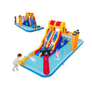 6 In 1 Inflatable Water Slide Kids Water Park With 2 Slides