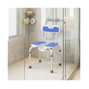 6 Level Height Adjustable U Shaped Shower Chair With Back For Elderly