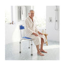 6 Level Height Adjustable U Shaped Shower Chair With Back For Elderly