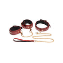 6 Pc Bondage Set Burgundy