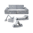 6 Pcs Modular Kids Play Couch With Handles For Building Fort Playroom