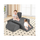 6 Piece Baby Climbing Blocks Kids Indoor Soft Play Structure Grey