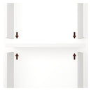 6 Tier Book Shelf Adjustable Shelves White