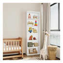6 Tier Book Shelf Adjustable Shelves White