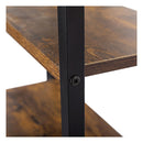 6 Tier Bookshelf Storage Cabinet Bookcase Display Adjustable Door