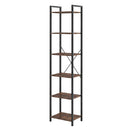 6 Tier Bookshelf Tall Bookcase Storage Shelf Display Rack Living Room