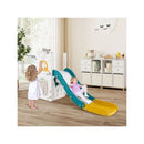6 In 1 Indoor L Shaped Slide For Toddlers With Basketball Hoop
