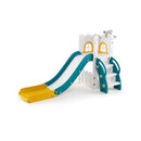 6 In 1 Indoor L Shaped Slide For Toddlers With Basketball Hoop