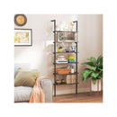 6 Tier Ladder Shelf With Metal Frame For Home Office