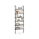 6 Tier Ladder Shelf With Metal Frame For Home Office
