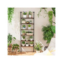 6 Tier Ladder Shelf With Metal Frame For Home Office