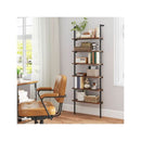 6 Tier Ladder Shelf With Metal Frame For Home Office
