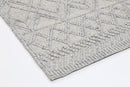 Saffron Crest Grey Tribal Wool Rug