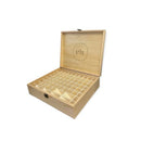 74 Slots Essential Oils Storage Box Wooden 1 Tier Bottle Holder