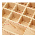 74 Slots Essential Oils Storage Box Wooden 1 Tier Bottle Holder
