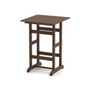 Square Bar Table With Slatted Tabletop