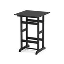 Square Bar Table With Slatted Tabletop