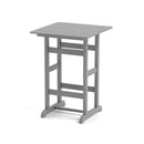 Square Bar Table With Slatted Tabletop