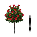78 Cm Artificial Camellia Tree Set With Ground Spikes Green
