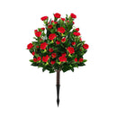 78 Cm Artificial Camellia Tree Set With Ground Spikes Green