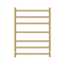 7 Bars Electric Heated Towel Rack Round Stainless Towel Rail Warmer