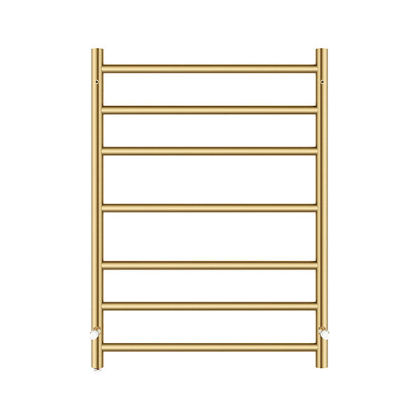 7 Bars Electric Heated Towel Rack Round Stainless Towel Rail Warmer