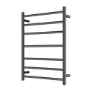 7 Bars Electric Heated Towel Rack Round Stainless Towel Rail Warmer