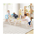 7 In 1 Montessori Climber Set With Ramp And Foldable Triangle Natural