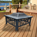 18inch Square Metal Fire Pit Outdoor Heater